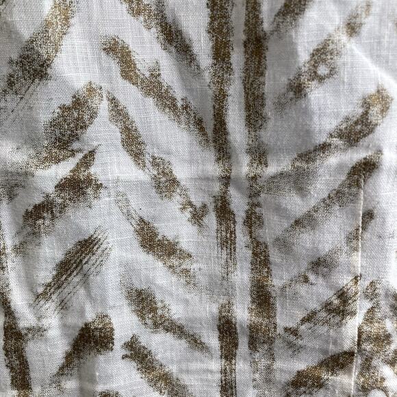 Lauren Ralph Lauren Women's 100% Linen Button Up Blouse Size M Lagenlook Neutral - Picture 11 of 11